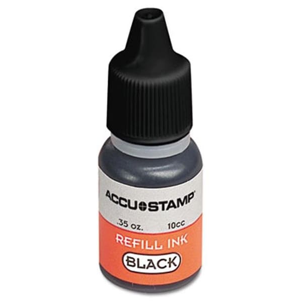 Consolidated Stamp Consolidated Stamp 090684 ACCU-STAMP Gel Ink Refill; Black; 0.35 oz Bottle 90684 - main